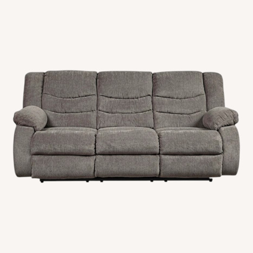Used Charcoal Gray Reclining Sofa for sale on AptDeco