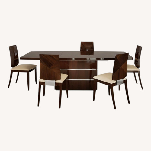 Used ALF Group High gloss Canaletto Walnut Dining Set for sale on AptDeco