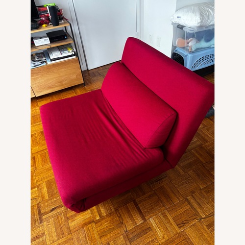 Used Futonland Red Fabric Futon for sale on AptDeco
