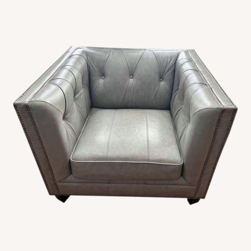 Used FRYDA Thick Leather Armchairs 2 for sale on AptDeco