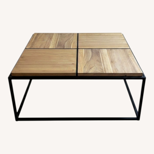 Used Light Brown Wood Coffee Table for sale on AptDeco