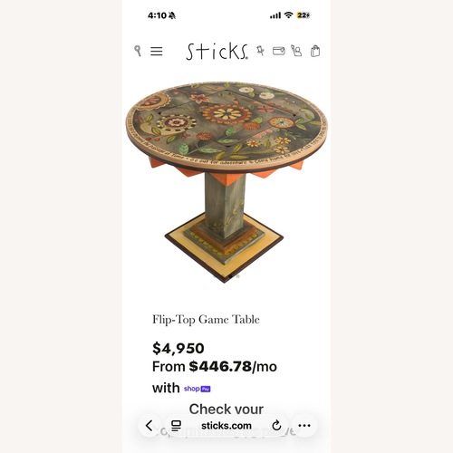 Used Sticks Bar Fame Table for sale on AptDeco