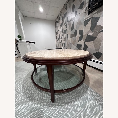 Used Bernhardt Tempo Round Cocktail Table for sale on AptDeco