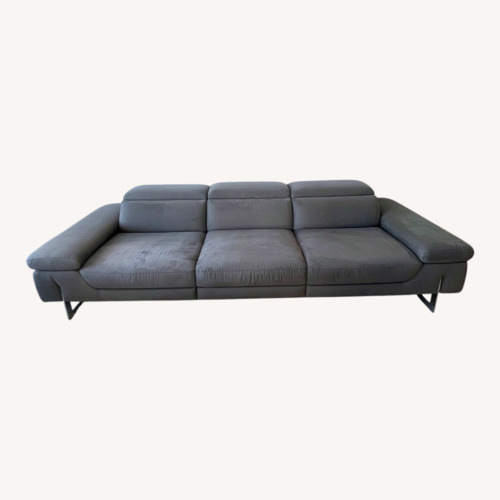 Used Dark Gray Suede 3+ Seater Sofa for sale on AptDeco