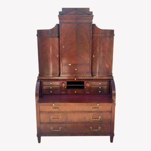 Used Vintage/Antique Dark Brown Wood Armoire for sale on AptDeco