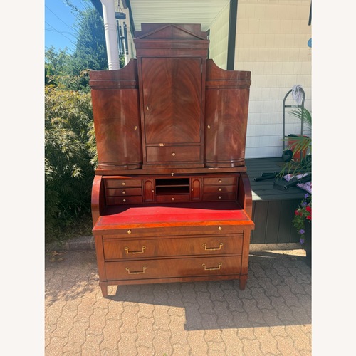 Used Vintage/Antique Dark Brown Wood Armoire for sale on AptDeco
