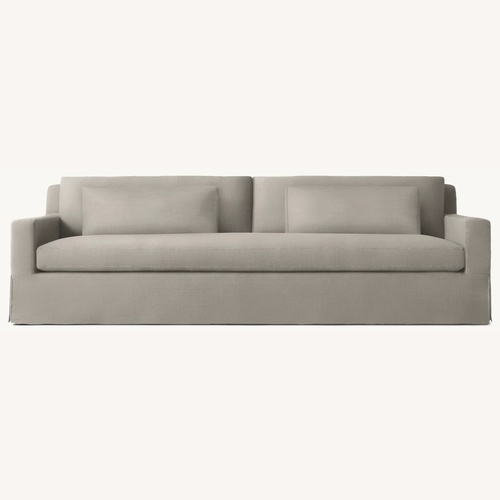 Used Restoration Hardware Belgian Slipcovered Track Arm-Bench Cushion Sofa for sale on AptDeco
