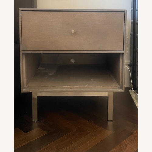 Used Light Brown Wood Nightstand for sale on AptDeco