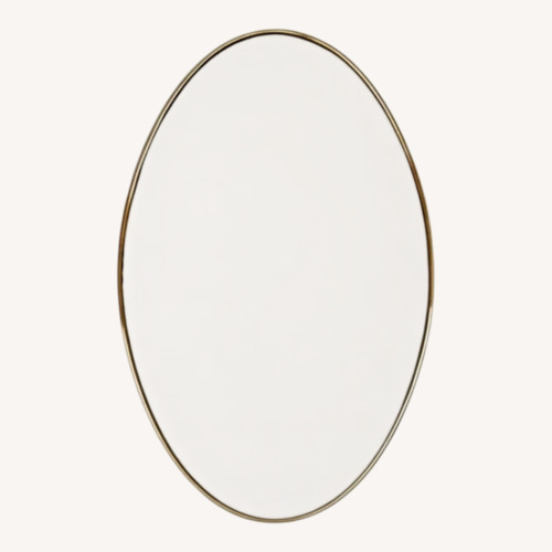 Used Brass Oval Mirror for sale on AptDeco