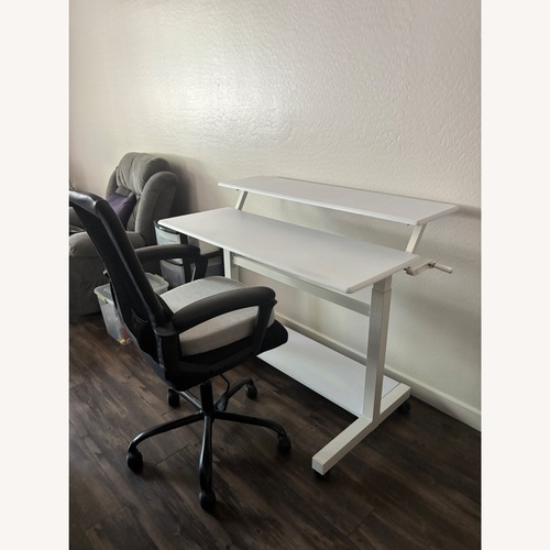 Used Crank Adjustable Height Standing Desk for sale on AptDeco