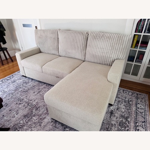 Used White Fabric Sleeper Sofa for sale on AptDeco