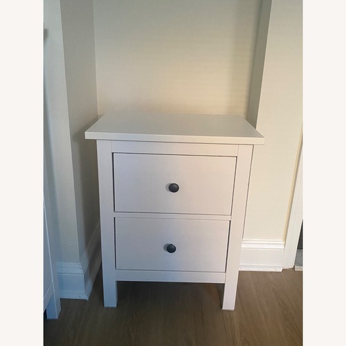 Used IKEA HEMNES White Wood Nightstands for sale on AptDeco