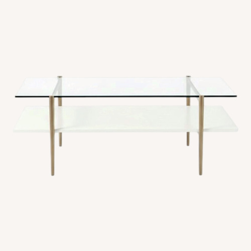 Used West Elm Mid-Century Art Display Coffee Table for sale on AptDeco