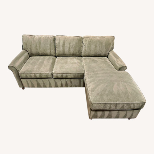 Used Light Gray Fabric 2 Piece Sectional for sale on AptDeco