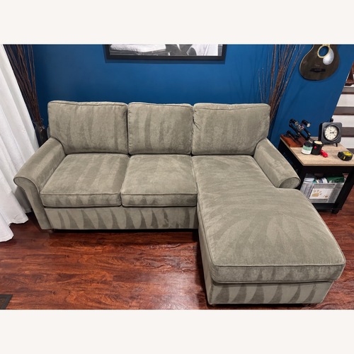Used Light Gray Fabric 2 Piece Sectional for sale on AptDeco