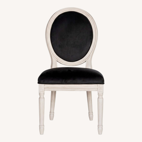 Used Safavieh Blue Velvet Dining Chairs, Set of 4 for sale on AptDeco