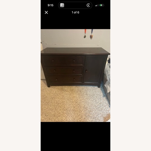 Used Dark Brown Wood Dresser for sale on AptDeco