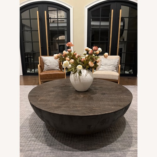 Used Restoration Hardware Sphere Round Coffee Table – 48” for sale on AptDeco