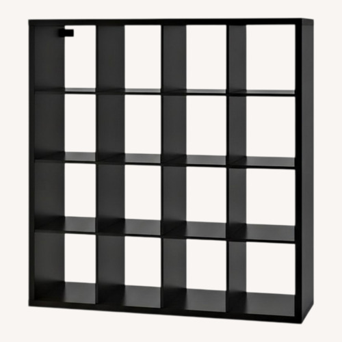 Used IKEA KALLAX Black Bookcase for sale on AptDeco