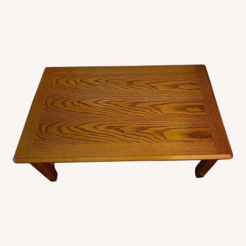 Used Light Brown Wood Coffee Table for sale on AptDeco