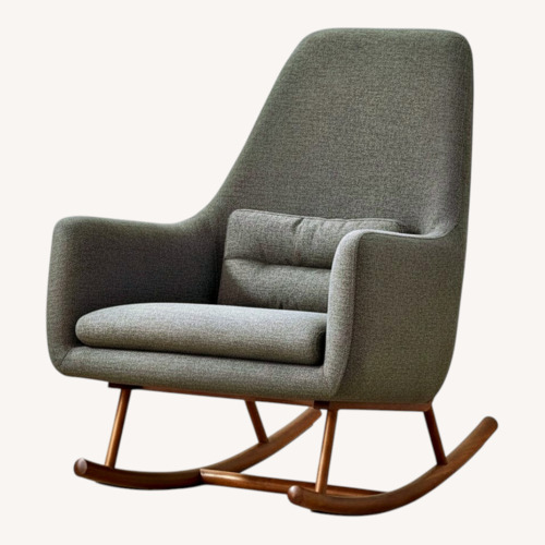Used CB2 Dark Gray Saic Quantam Rocking Chair for sale on AptDeco