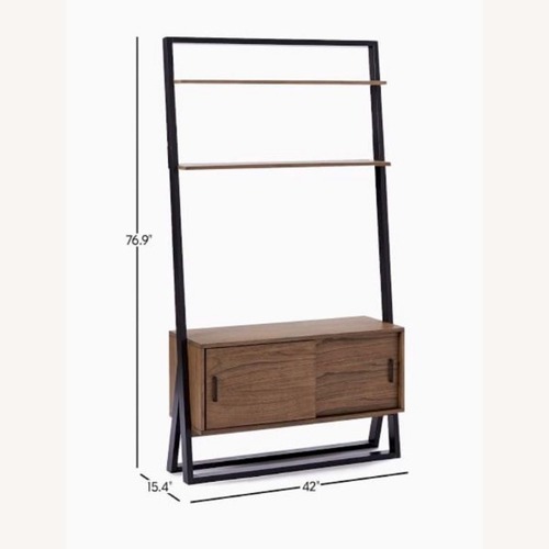 Used West Elm Ladder Shelf Storage Media Console 42" for sale on AptDeco