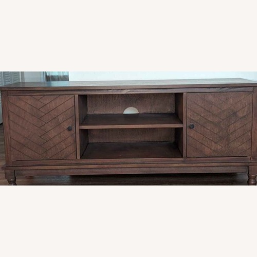 Used Safavieh Magnolia Dark Brown Wood Media Storage for sale on AptDeco