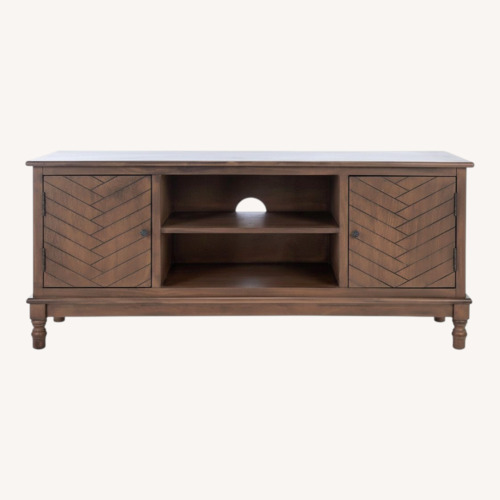 Used Safavieh Magnolia Dark Brown Wood Media Storage for sale on AptDeco