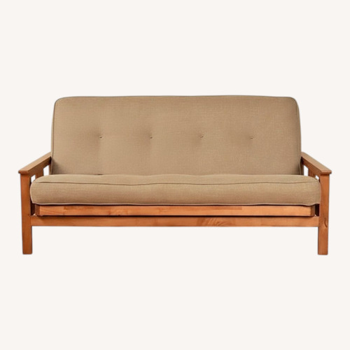 Used Kodiak Monterey Light Gray Wood Futon for sale on AptDeco