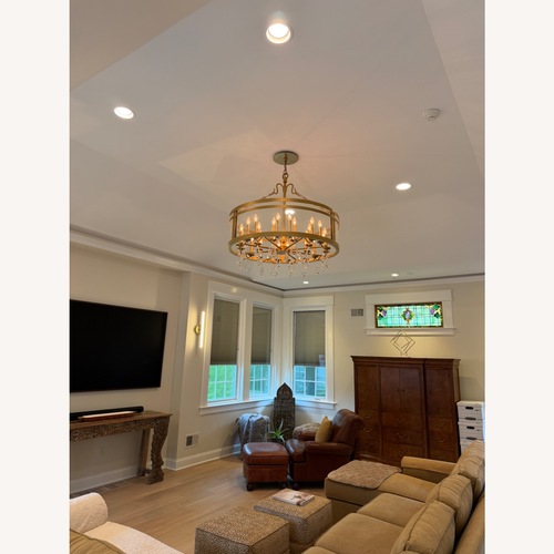 Used Gold Metal Ceiling Lamp for sale on AptDeco