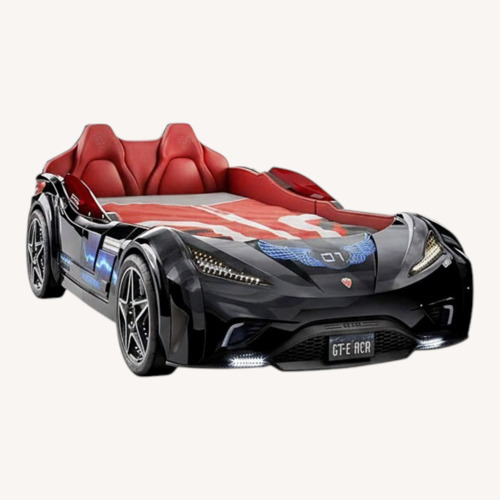 Used Amazon Cilek Car Bed in Black for sale on AptDeco