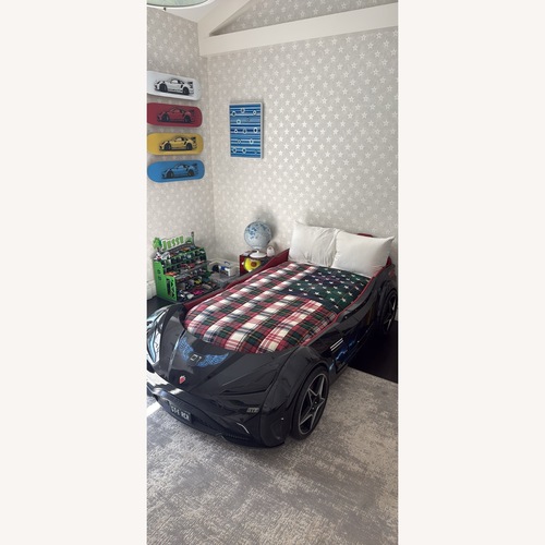 Used Amazon Cilek Car Bed in Black for sale on AptDeco