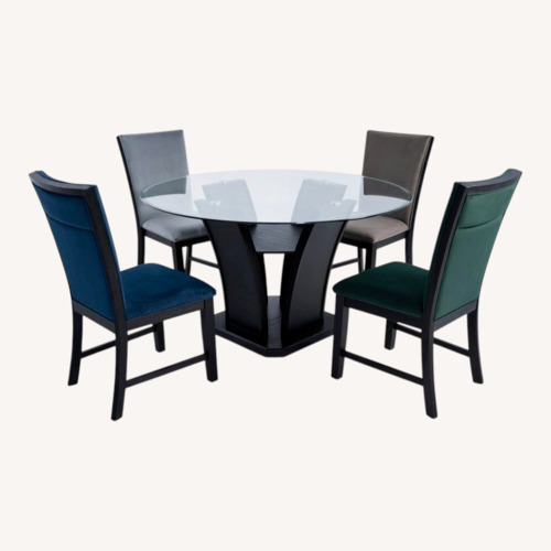 Used Bob's Discount Furniture Transparent Dining Table for sale on AptDeco