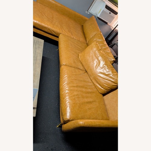 Used Albany Park Light Brown 2 Piece Sectional for sale on AptDeco