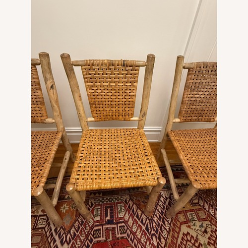 Used Vintage Hand Crafted Rustic Rattan Chairs for sale on AptDeco