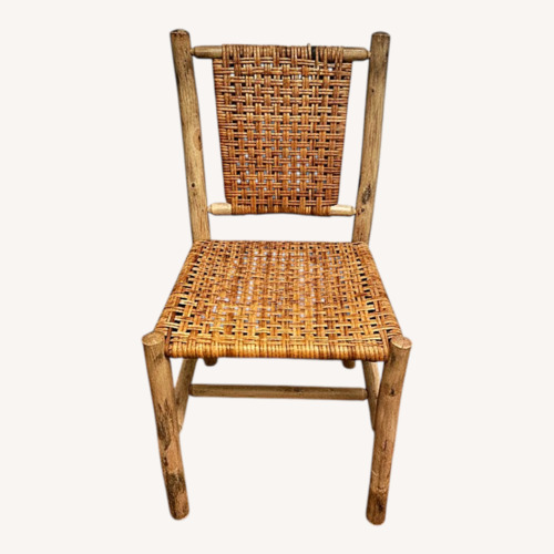 Used Vintage Hand Crafted Rustic Rattan Chairs for sale on AptDeco