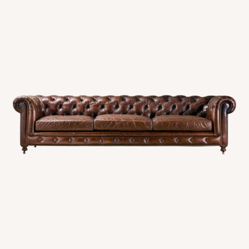 Used Restoration Hardware Chesterfield Leather Sofa for sale on AptDeco