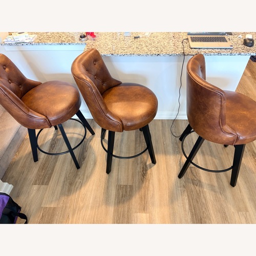 Used 3 Swivel Bar Stools for sale on AptDeco