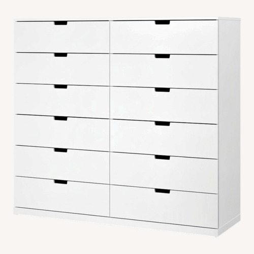 Used IKEA NORDLI Chest of 12 drawers White for sale on AptDeco