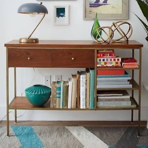 Used West Elm Nook Wood Console Table for sale on AptDeco