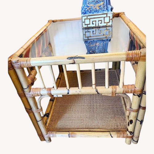 Used Natural Bamboo Coffee Table for sale on AptDeco