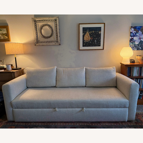 Used Room & Board White Fabric Sleeper Sofa for sale on AptDeco