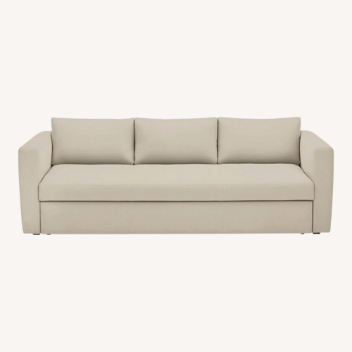 Used Room & Board White Fabric Sleeper Sofa for sale on AptDeco