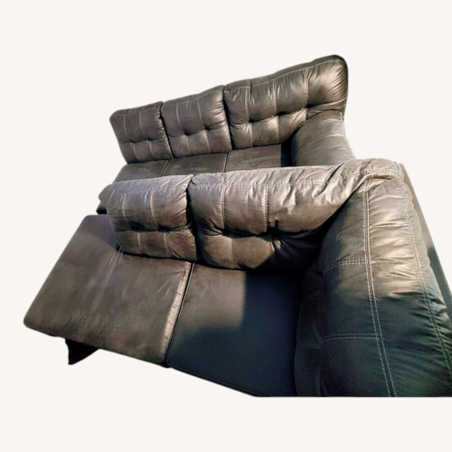 Used Dark Gray Leather 2 Piece Sectionals for sale on AptDeco