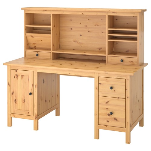Used IKEA Hemnes Desk and Hutch for sale on AptDeco