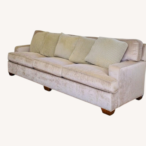 Used Light Gray/Silver Down Feather Couch for sale on AptDeco