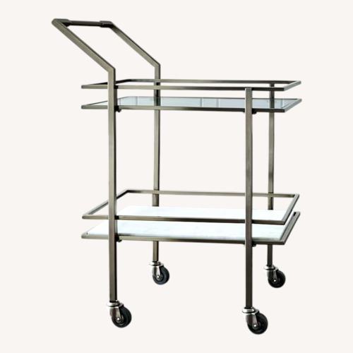 Used Crate & Barrel Renee Bar Cart for sale on AptDeco