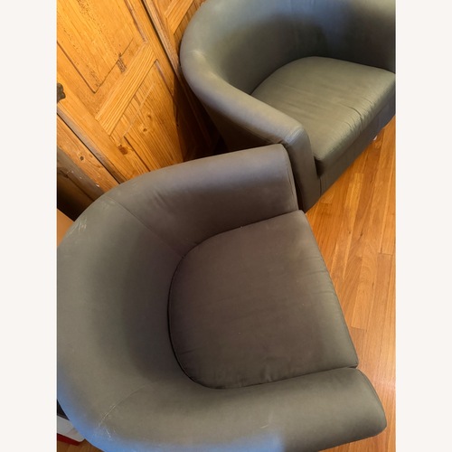 Used IKEA TULLSTA Dark Gray Accent Chairs (Set Of 2) for sale on AptDeco