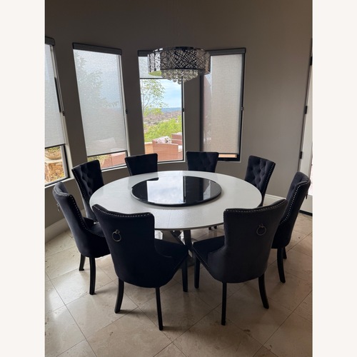 Used VIG Furniture White Metal Dining Set for sale on AptDeco