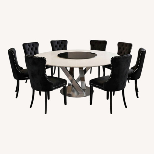 Used VIG Furniture White Metal Dining Set for sale on AptDeco